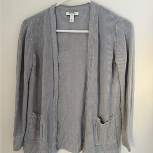 Nine West Soft Gray Knit Cardigan